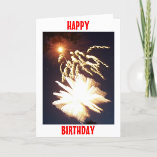 Birthday Fireworks Karte