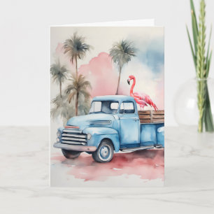 Birthday Flamingo Spaß Karte