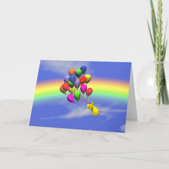 Birthday Flight Karte (Vorderseite)