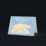 Birthday for Beary Special Son Polar Bears Karte<br><div class="desc">Customize Beary Special Son Polar Bears</div>