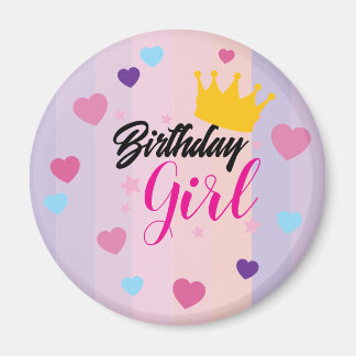 Birthday for little girls magnet