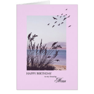 Birthday for Mom, seaside scene