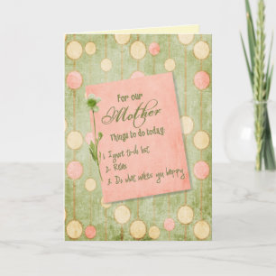 birthday for Mother from kids Karte