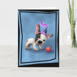 Birthday French Bulldog Karte
