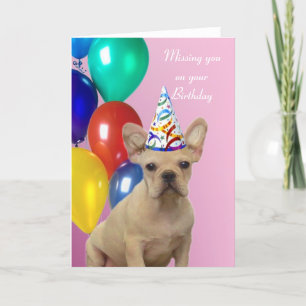 Birthday French Bulldog Karte