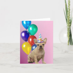 Birthday French Bulldog Karte