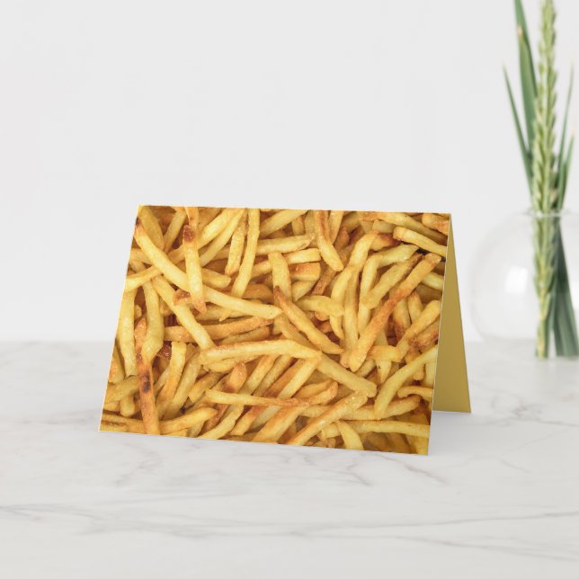 Birthday French Fries Karte (Vorderseite)