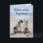 Birthday Friend Niedlich Hunde Spaß Karte<br><div class="desc">Diese beiden süßen Hunde sind hier,  um Ihnen zu wünschen,  dass Sie Geburtstag glücklich und bringen ein Lächeln zu Ihrem Freund. Wenn wir zusammen sind,  ist die Welt nicht so RUFF</div>