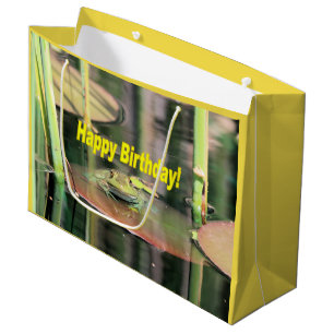 Birthday Frog Große Geschenktüte