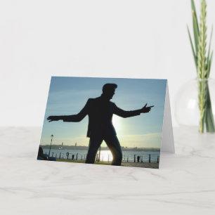 BIRTHDAY FUNNY 1950er-Rocker GREETING CARD Dankeskarte