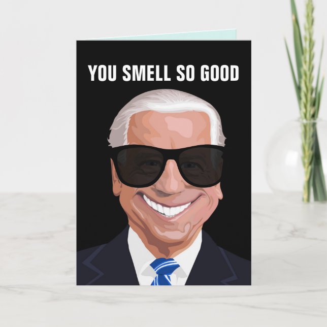 BIRTHDAY FUNNY JOE BIDEN GREETING BIG CARD KARTE (Vorderseite)