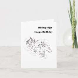 Birthday G Card : Riding High . Karte