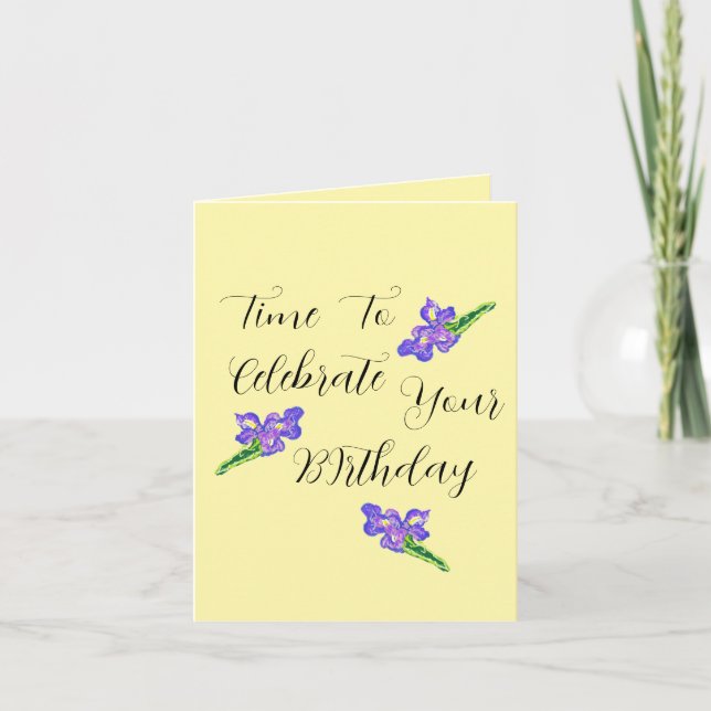 Birthday G Card : Time To Shine . Karte (Vorderseite)