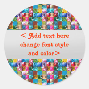 BIRTHDAY GEMS JEWELS PEARLS - Grenzrahmen Runder Aufkleber