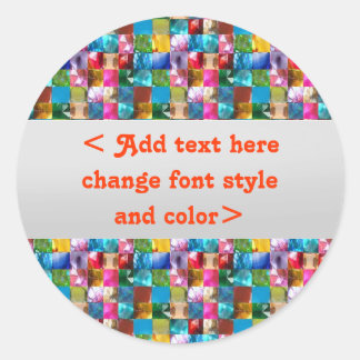 BIRTHDAY GEMS JEWELS PEARLS - Grenzrahmen Runder Aufkleber