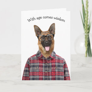 Birthday German Shepherd Hunde Humor Karte