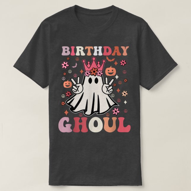 Birthday Ghoul Cute Ghost Funny Halloween Costume  T-Shirt (Design vorne)