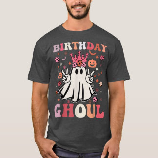 Birthday Ghoul Niedlich Ghosts Boo Retro Groovy Bl T-Shirt