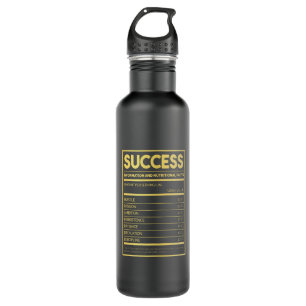 Birthday Gift Success Nutritional Facts Edelstahlflasche