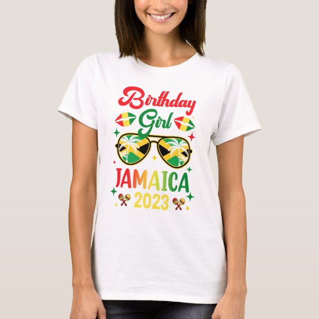Birthday Girl 30. 20. Jamaica Vacation Party 202 T-Shirt (Vorderseite)
