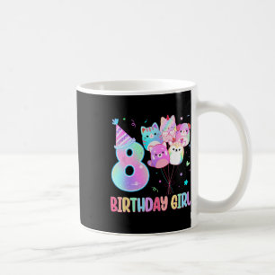 Birthday Girl 8. Geburtstag Squish Squad Mallow Gi Kaffeetasse