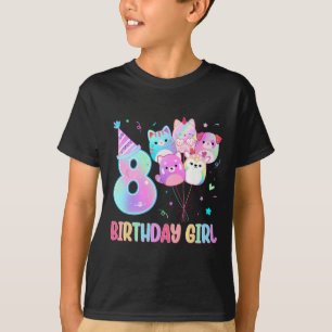 Birthday Girl 8. Geburtstag Squish Squad Mallow Gi T-Shirt