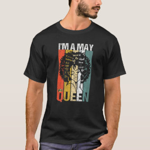 Birthday Girl Black Queen Lady Afro African Gebore T-Shirt
