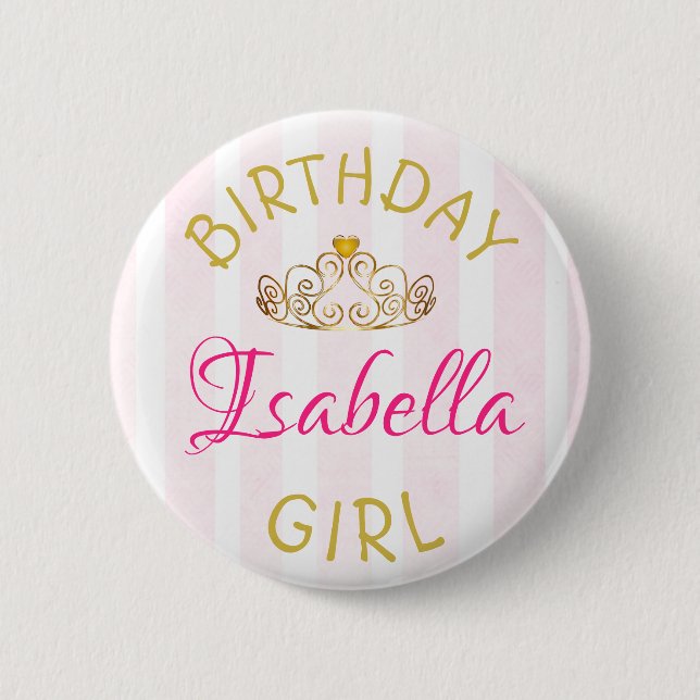 Birthday Girl Button (Vorderseite)