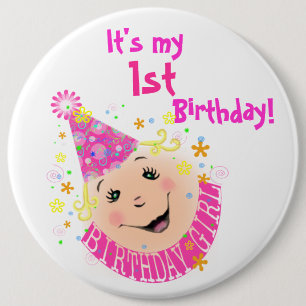 Birthday Girl Button