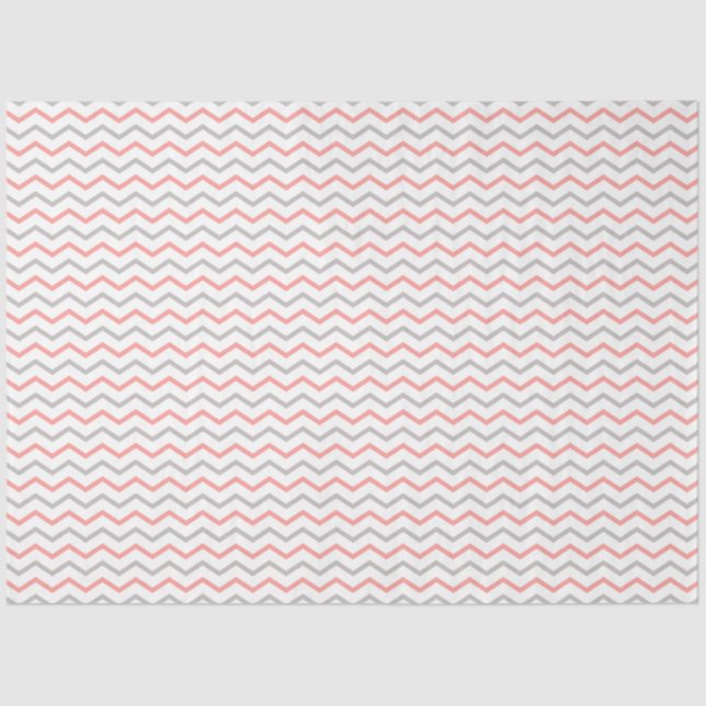 Birthday Girl Chevron Pattern Tissue Paper Seidenpapier (Vorderseite)