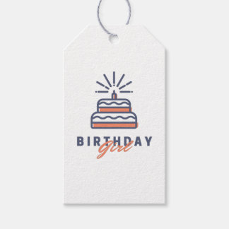 Birthday Girl Design Geschenkanhänger
