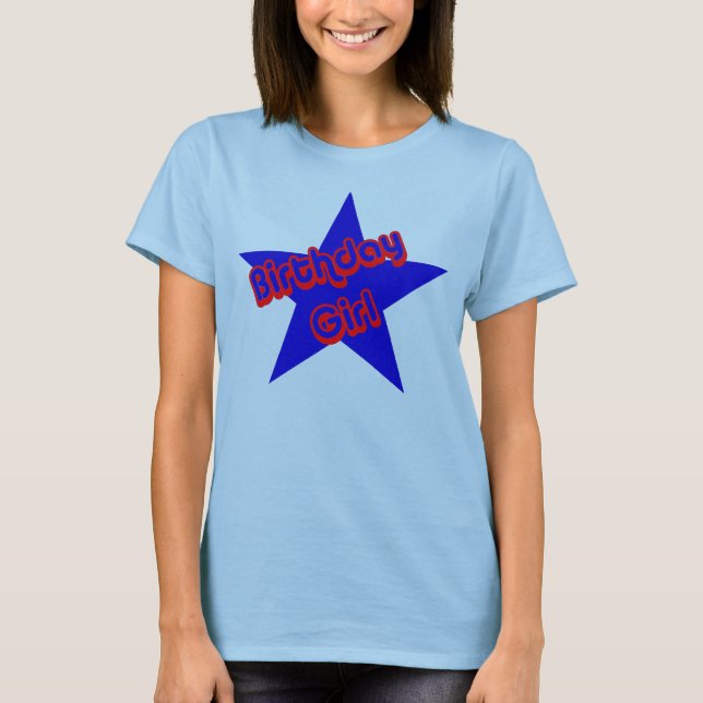 Birthday Girl Design Niedlich T-Shirt (Vorderseite)