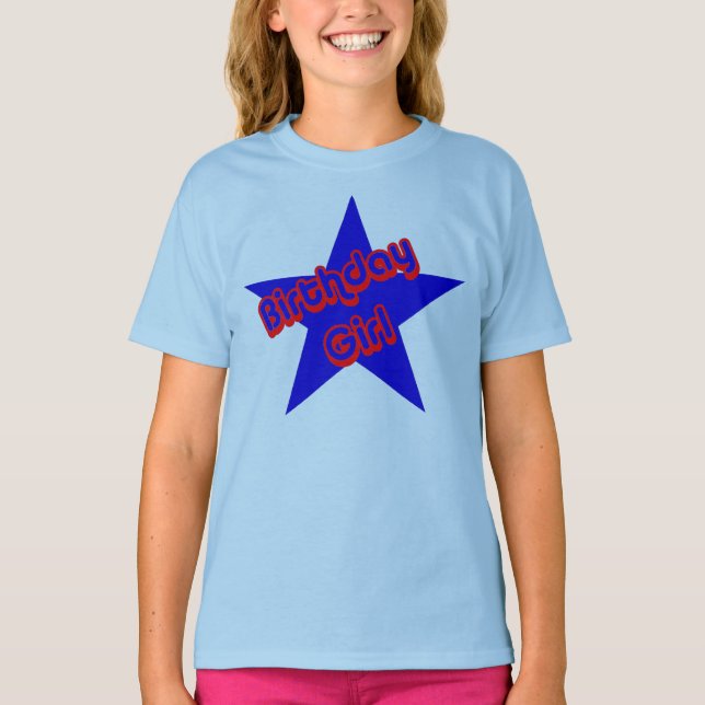 Birthday Girl Design Niedlich T-Shirt (Vorderseite)