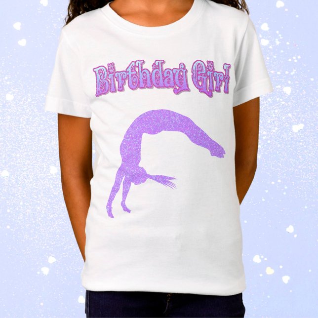 "Birthday Girl" Funkelnd Gymnast T - Shirt (Von Creator hochgeladen)