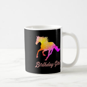 Birthday Girl Horse Lovers Watercolor Ri Kaffeetasse