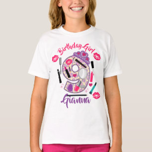Birthday Girl Nine 9   Wellness-Center Make up   T-Shirt