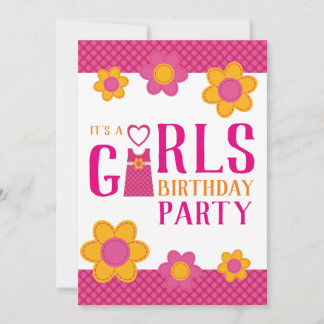 Birthday Girl Party florenhafte Frühjahrseinladung Einladung