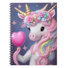 Birthday Girl Pink Baby Unicorn Notizblock