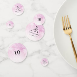 Birthday Girl Playing Ice Hockey Player Name Rosa Konfetti