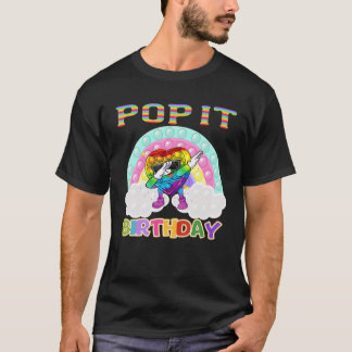 Birthday Girl Pop It T-Shirt Dabbing Pop Es Geburt