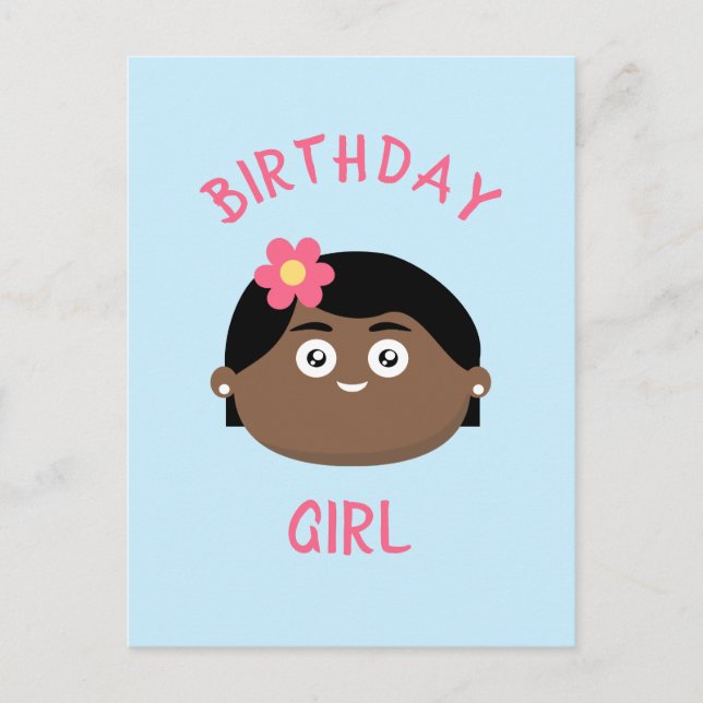 Birthday Girl Postkarte (Vorderseite)