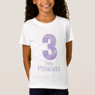 Birthday Girl Princess 3 Jahre alter T - Shirt