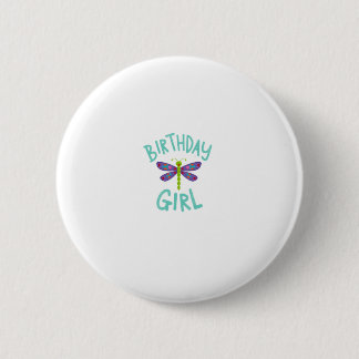 Birthday girl shirt Dragonfly birthday party tee s Button
