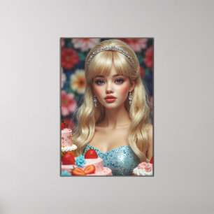Birthday Girl Stretched Canvas Print Leinwanddruck