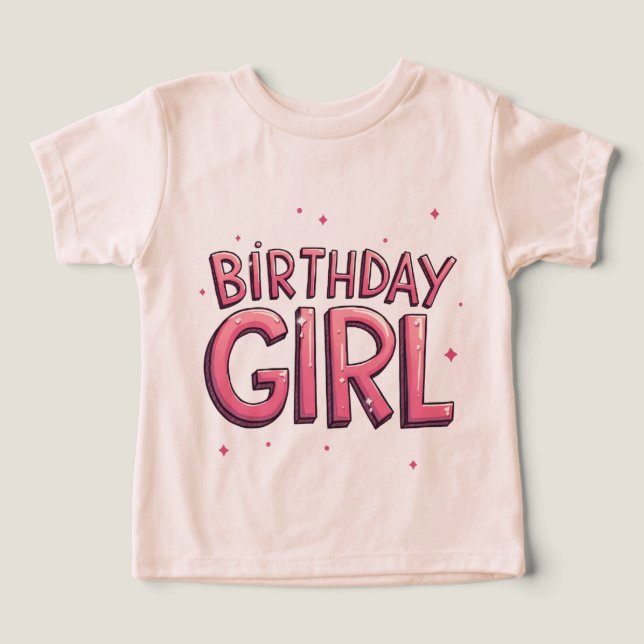 Birthday Girl T - Shirt (Design Vorderseite)