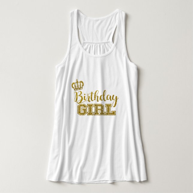Birthday Girl Tank Top (Design Vorderseite)