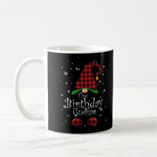 Birthday Gnome Buffalo Kariert Matching Family Chr Kaffeetasse