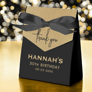 Birthday Gold Foil Name Script Vielen Dank Geschenkschachtel