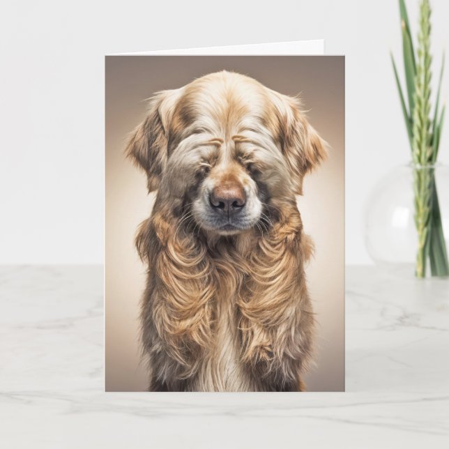 Birthday Golden Retriever Getting Old Humor Karte (Vorderseite)