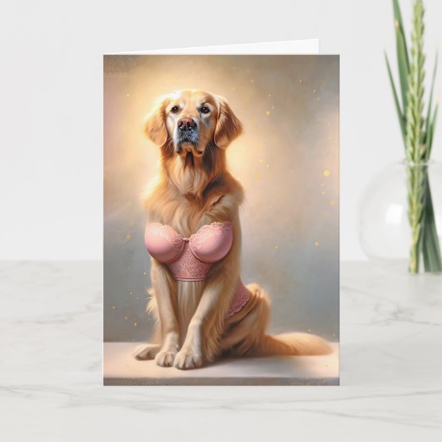 Birthday Golden Retriever Karte (Vorderseite)